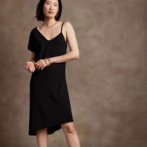 BANANA REPUBLIC Knot Mini Dress, Black, Size Small